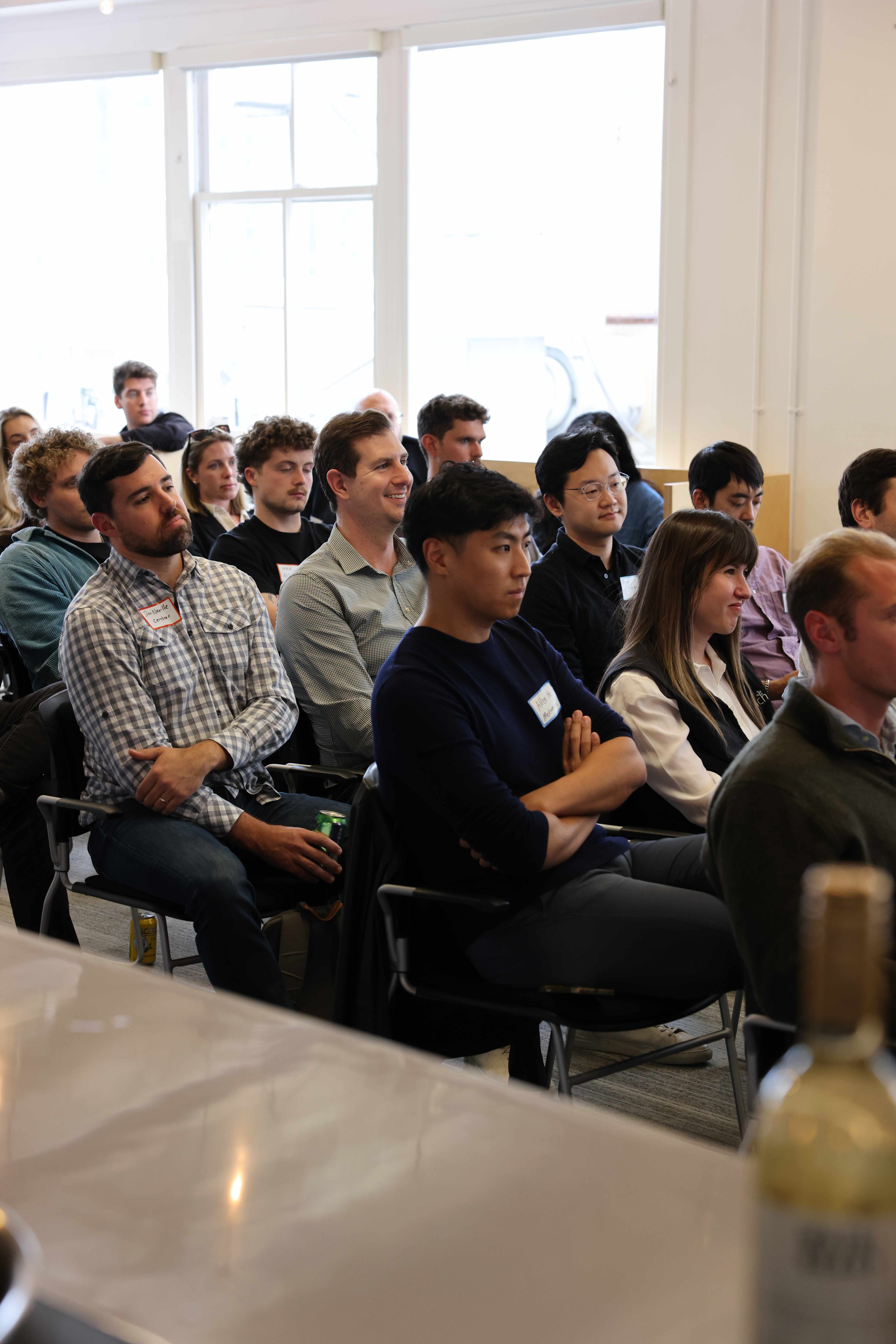 Audience members engaged in the GTMBA event